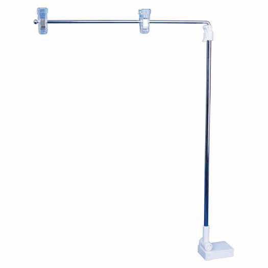Magnetic Base Adjustable Angle Raised Telescopic Banner and Sign Holder