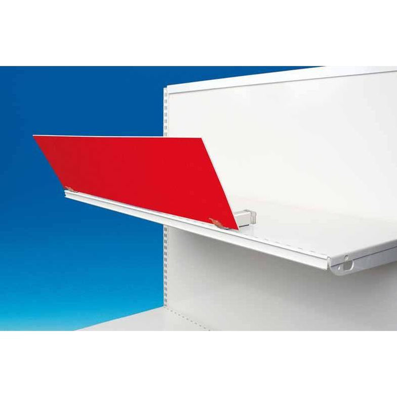 Magnetic Header Card Sign Holder with Slide-in Clips — Hang and Display