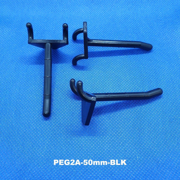 Pegboard Single Prong Plastic Merchandising Hook PEG2A PEG3A PEG4A - Hang and Display
