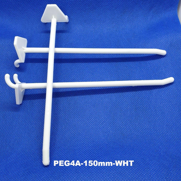 Pegboard Single Prong Plastic Merchandising Hook PEG2A PEG3A PEG4A — Hang  and Display