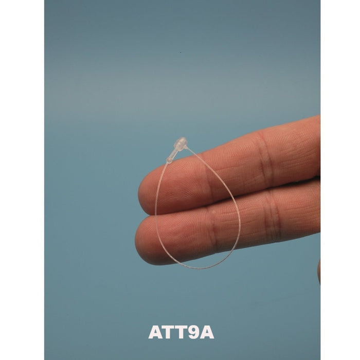Pin Loop Snap Lock Plastic Attacher Cords secure-a-tie ATT9 - Hang and Display