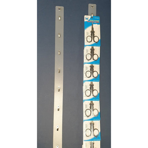 Plastic Hang Strip with 8 Metal Hooks 730mm STR301 - Hang and Display