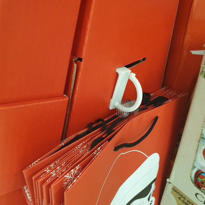 Plastic Shelf Hook HAN23 HAN33-Shelf & Data Strip Aisle Blade Holders-Hang and Display