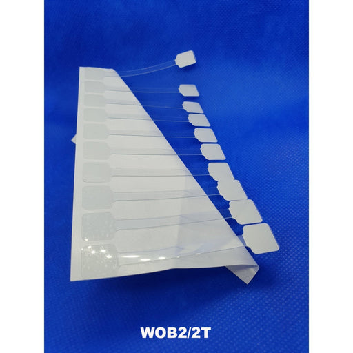 Plastic Transparent Small Shelf Wobblers with Adhesive Pads WOB2/2T - Hang and Display