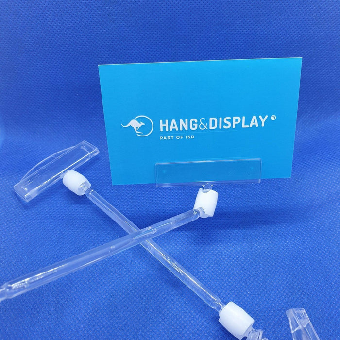 POS Ticket Holder with Claw, Card Holder and Long Stem TIC28-Polystyrene Ticket Holders-Hang and Display