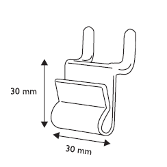 Power Wing Clip Pegboard Card Holder HP2 - Hang and Display