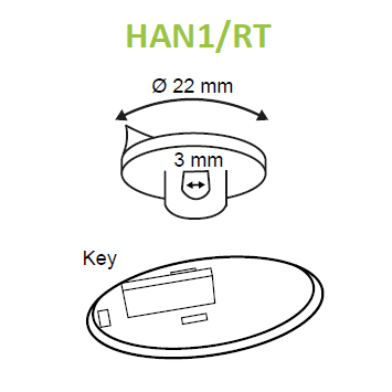 Premium Hanger Button with Removable Adhesive Base - Fixtwist HAN01R/T - Hang and Display