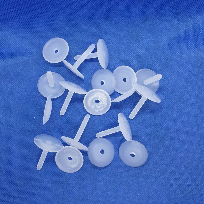 Push Snap Ratchet Plastic Rivet Pin Transparent DIS19-Screws, Ratchets and Rivets-Hang and Display