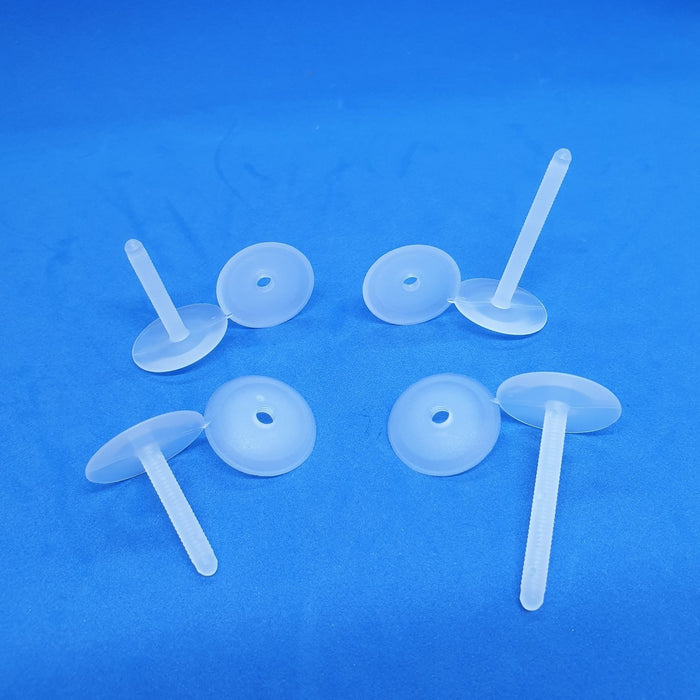 Push Snap Ratchet Plastic Rivet Pin Transparent DIS19-Screws, Ratchets and Rivets-Hang and Display
