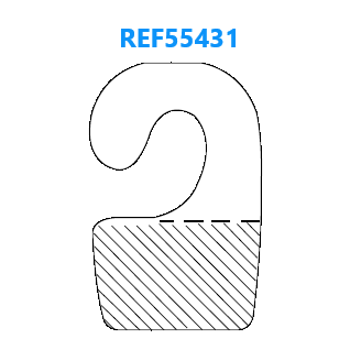 Self Adhesive Hang Tabs Open Hook on Sheet REF-55431 - Hang and Display
