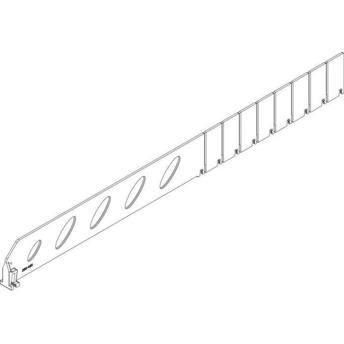 Shelf Segmentation Plastic PET Dividers for T-Rails - Hang and Display