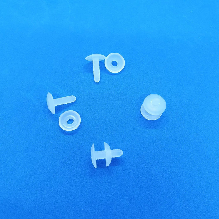 Small Push Snap Ratchet Plastic Rivet Pin Transparent