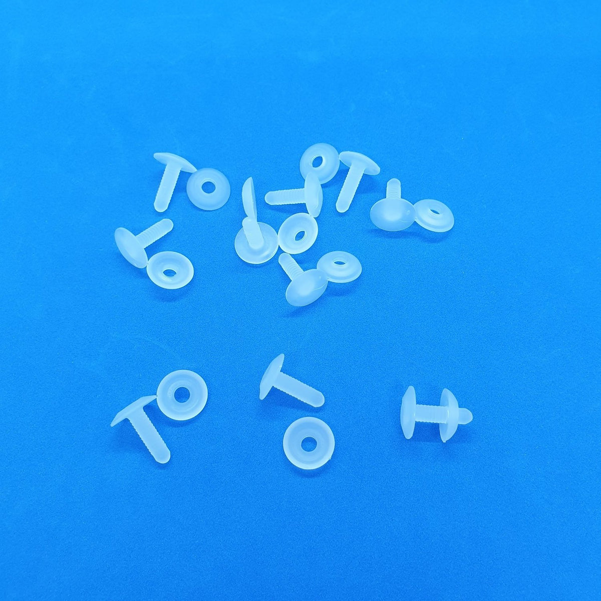 Transparent Rivets Small Push Snap Ratchet Plastic Rivet Pin Transparent — Hang and Display