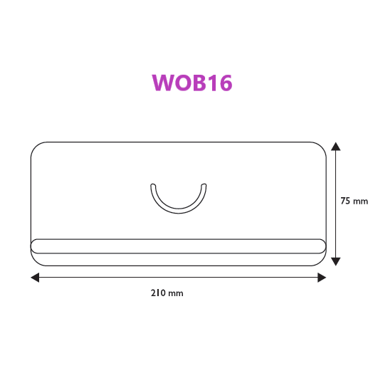 Specials Media Wobbler Insert for Data Strips WOB16 - Hang and Display
