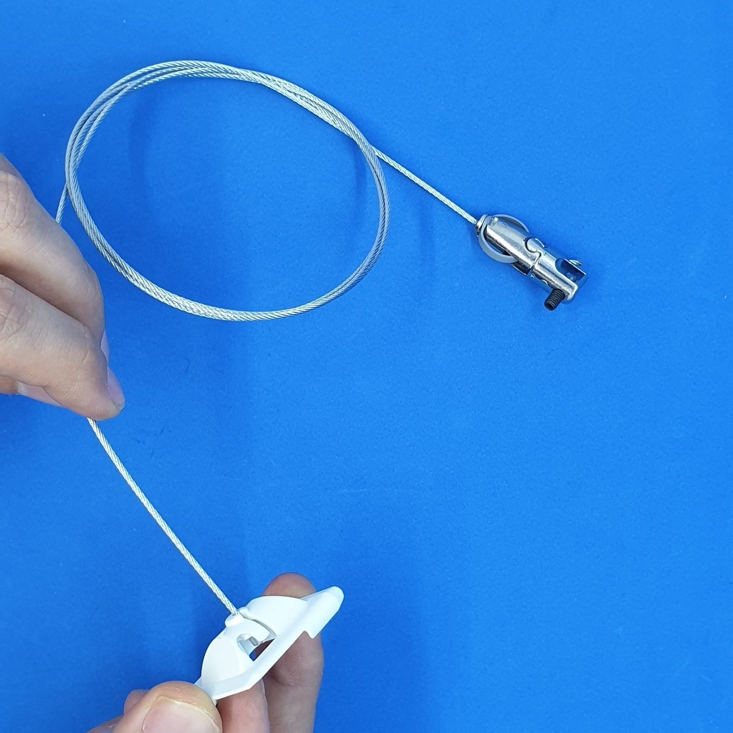 Steel Wire Hanging System Ceiling Clip with Adjustable Sign Panel Clam ...