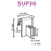 Supergrip Perpendicular Sign Holder for Data Strips and Shelves SUP36 SUP39 - Hang and Display