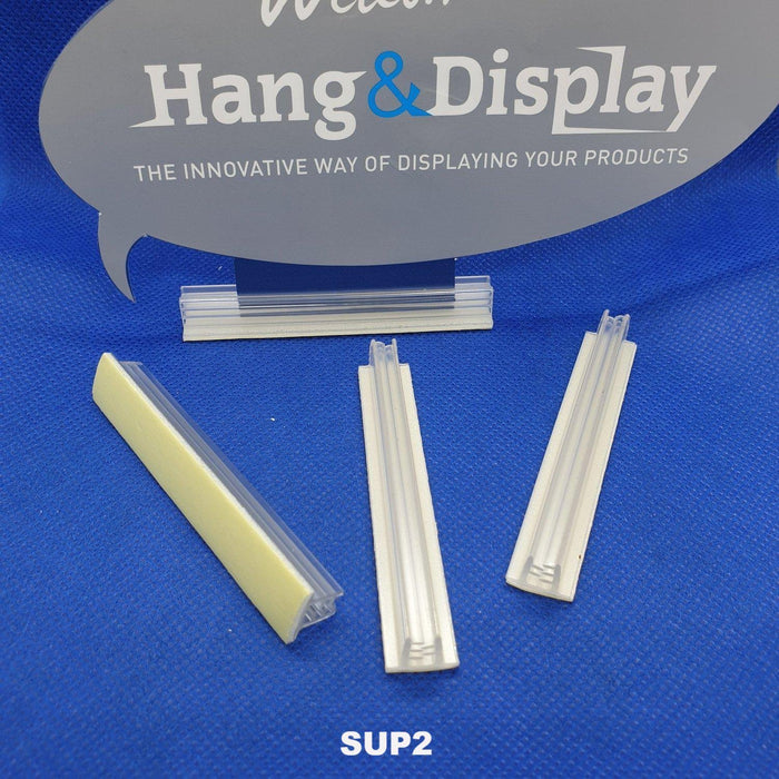 SuperGrip Sign Holder 12mm Adhesive Base 0.35mm to 2mm Capacity SUP1 SUP2-Supergrips-Hang and Display