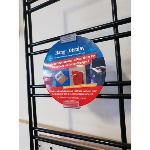 SuperGrip Upright Sign Holder for Wire Basket and Grid Mesh SUP49 - Hang and Display