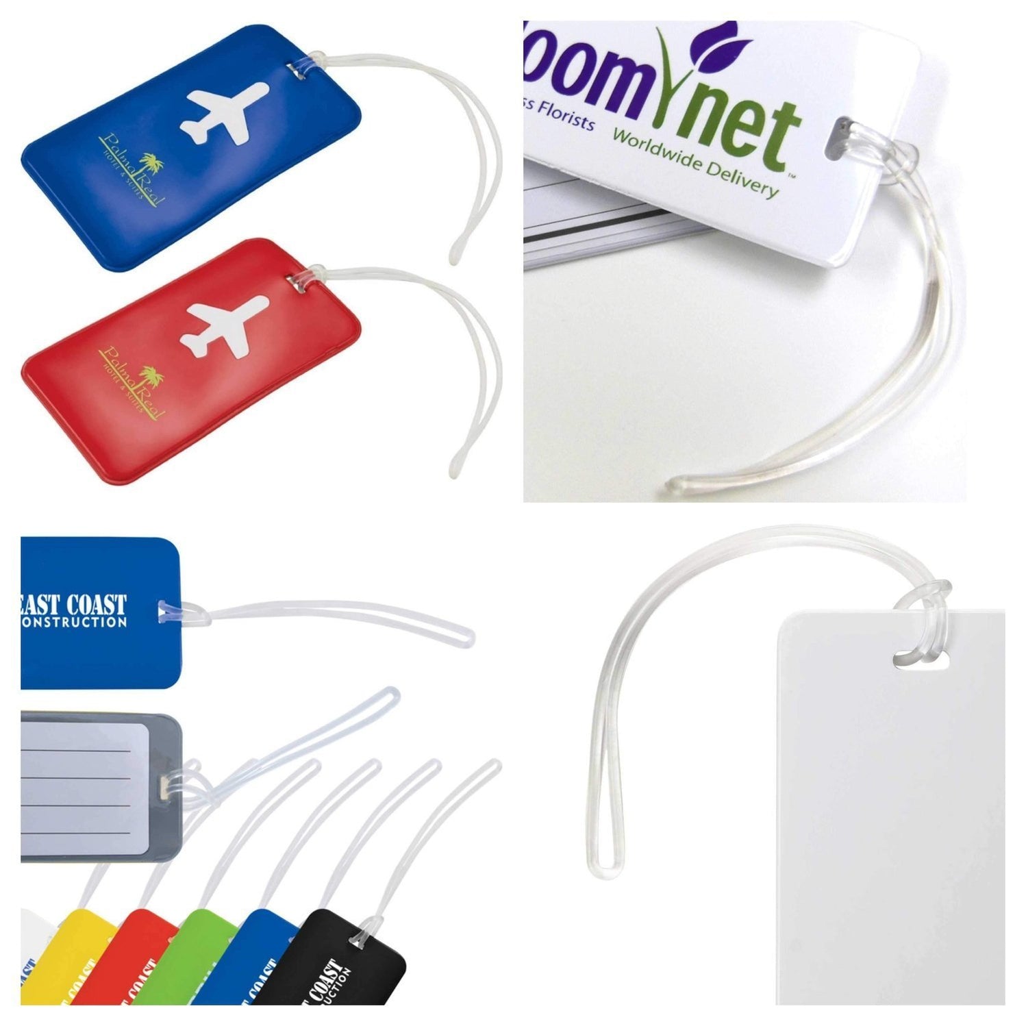 Transparent Arrow Loop Luggage Tag ATT14 — Hang and Display