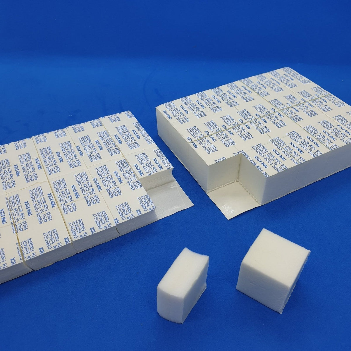 Twin Stick Foam Block Media Spacer with Adhesive — Hang and Display