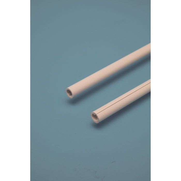White PVC Promotional 30cm Flag Pole Adhesive Base - Hang and Display